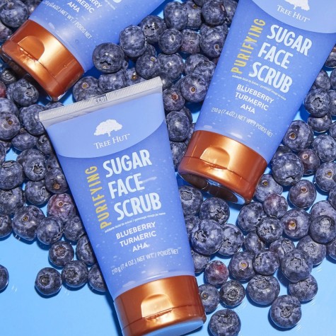 Tree Hut sugar face scrub blueberry&turmeric exfoliante