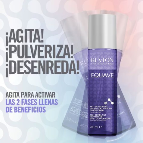 Revlon equave antis-brassiness instant detangling acondicionador en spray para cabello rubio